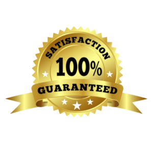 100% satisfaction guarantee
